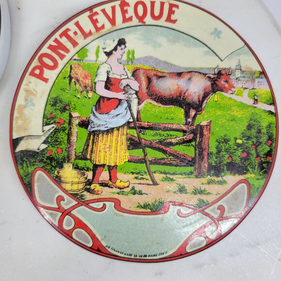 Mikasa Fromage WC301 Coasters Set of 5 French Cheese Label Ceramic Cork Back - Picture 4 of 16